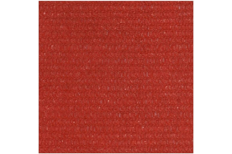 Solsegel 160 g/m² röd 5x7 m HDPE - Röd - Solsegel
