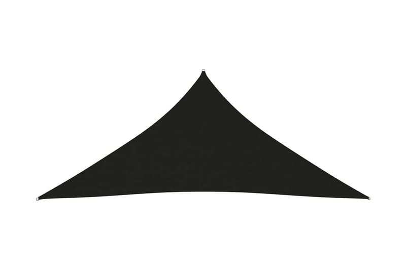 Solsegel oxfordtyg trekantigt 6x6x6 m svart - Svart - Solsegel