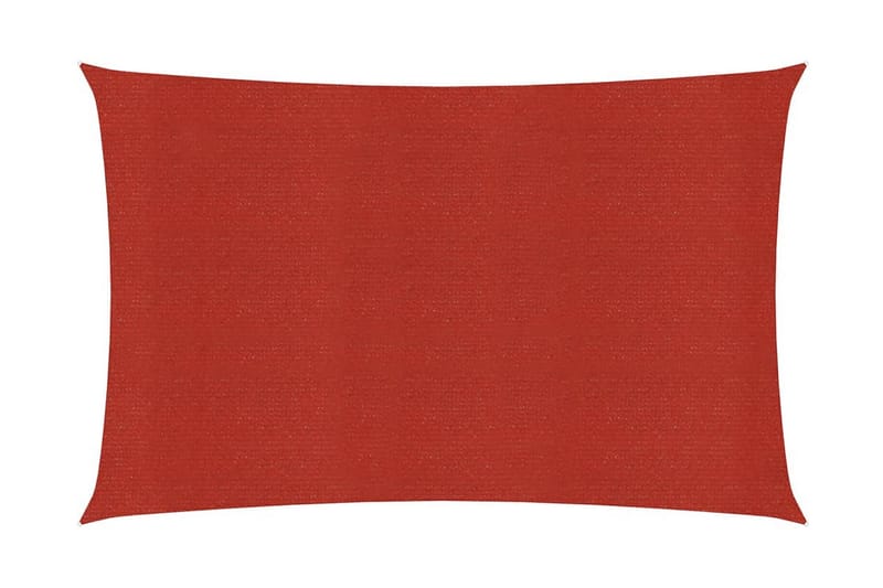 Solsegel 160 g/m² röd 2,5x5 m HDPE - Röd - Solsegel