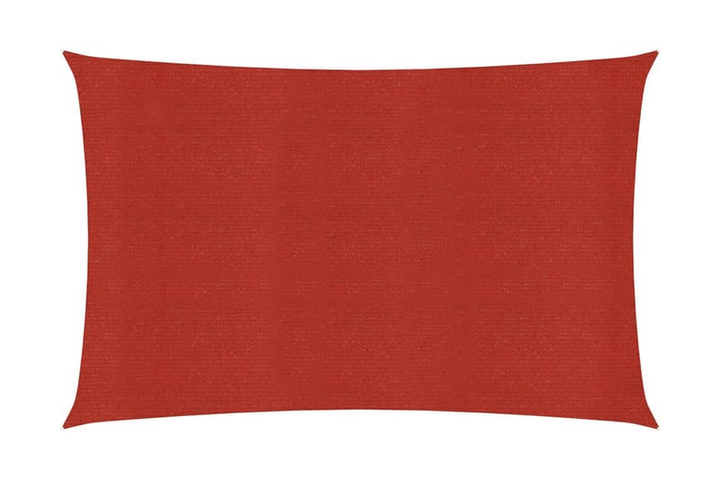 Solsegel 160 g/m² röd 3x4,5 m HDPE - Röd - Solsegel