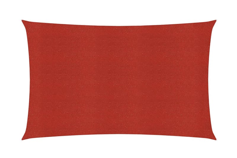 Solsegel 160 g/m² röd 4x6 m HDPE - Röd - Solsegel
