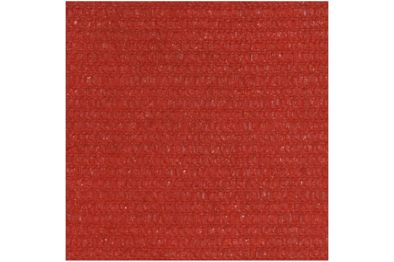 Solsegel 160 g/m² röd 4x6 m HDPE - Röd - Solsegel