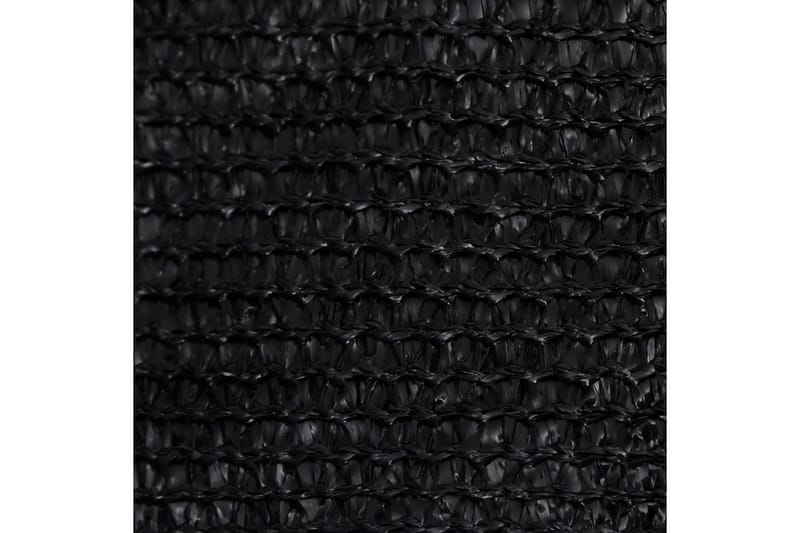 Solsegel 160 g/m² svart 4x4x4 m HDPE - Svart - Solsegel