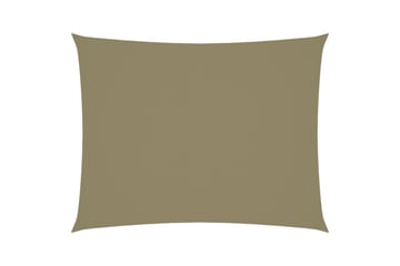 Solsegel oxfordtyg rektangulärt 4x5 m beige