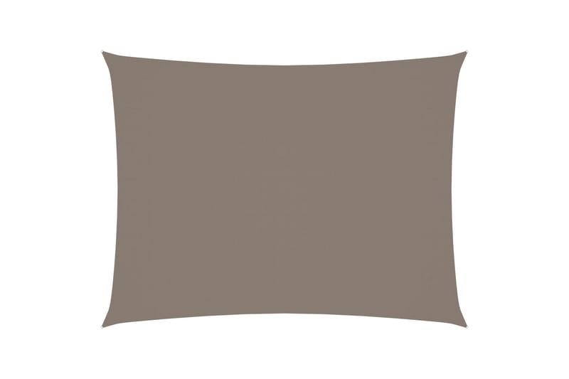 Solsegel oxfordtyg rektangulärt 5x7 m taupe - Taupe - Utemöbler - Solskydd - Solsegel