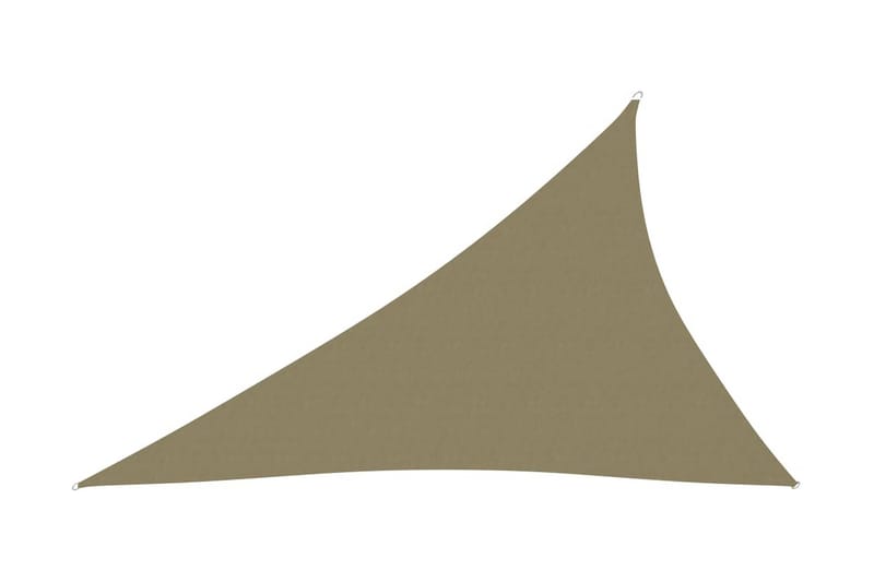 Solsegel oxfordtyg trekantigt 4x5x6,4 m beige - Beige - Solsegel