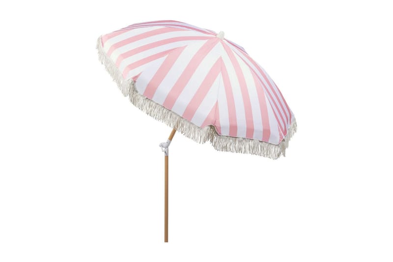 Teulon Parasoll 150 cm - Rosa/Vit/Ljusbrun - Parasoll