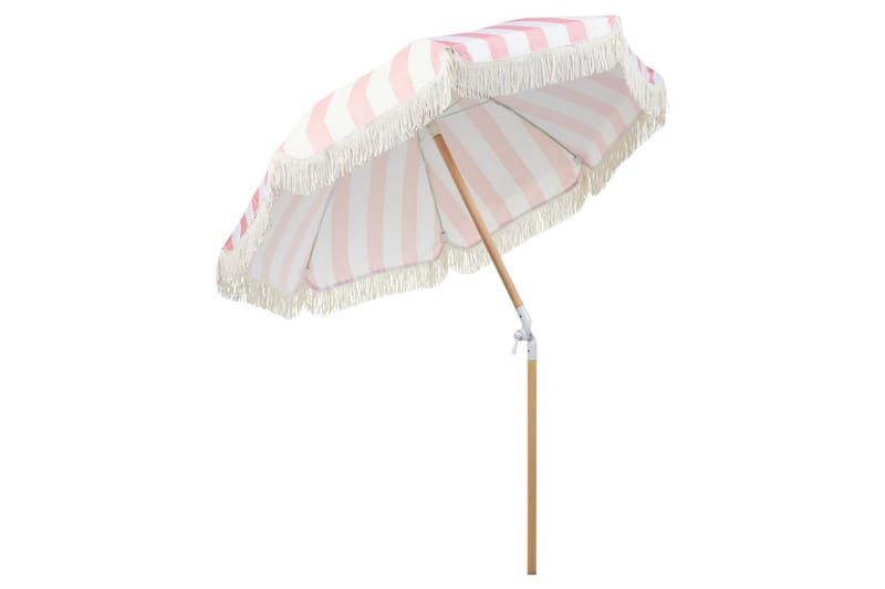 Teulon Parasoll 150 cm - Rosa/Vit/Ljusbrun - Parasoll