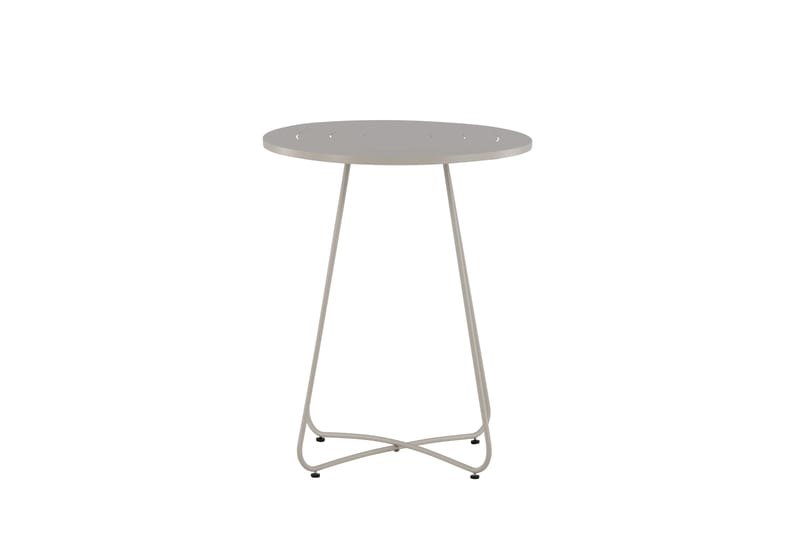 Bacong Cafébord 60 cm Rund Beige - Venture Home - Utemöbler - Utebord & trädgårdsbord - Cafebord