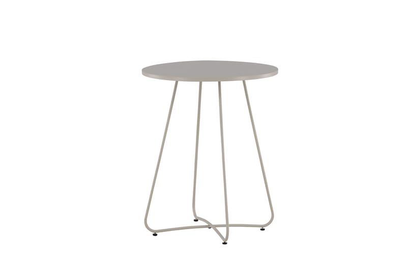 Bacong Cafébord 60 cm Rund Beige - Venture Home - Utemöbler - Utebord & trädgårdsbord - Cafebord