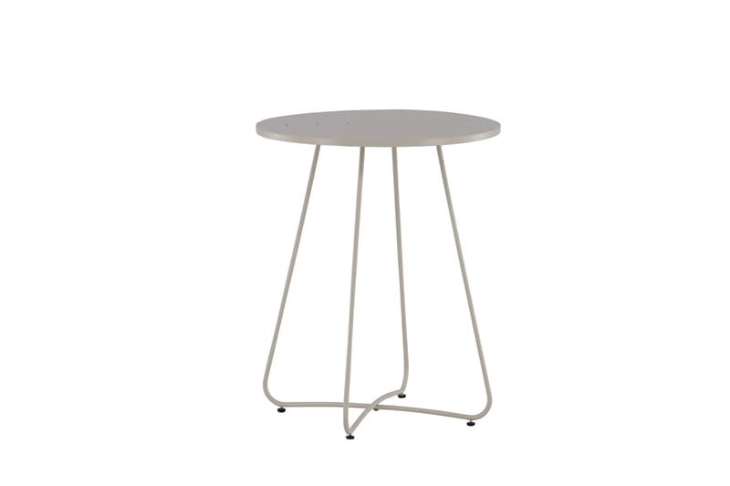 Bacong Cafébord 60 cm Rund Beige - Venture Home - Utemöbler - Utebord & trädgårdsbord - Cafebord