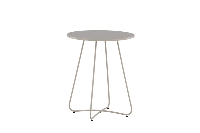 Bacong Cafébord 60 cm Rund Beige - Venture Home - Utemöbler - Utebord & trädgårdsbord - Cafebord