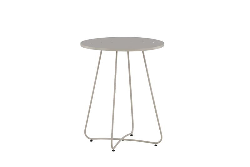 Bacong Cafébord 60 cm Rund Beige - Venture Home - Utemöbler - Utebord & trädgårdsbord - Cafebord