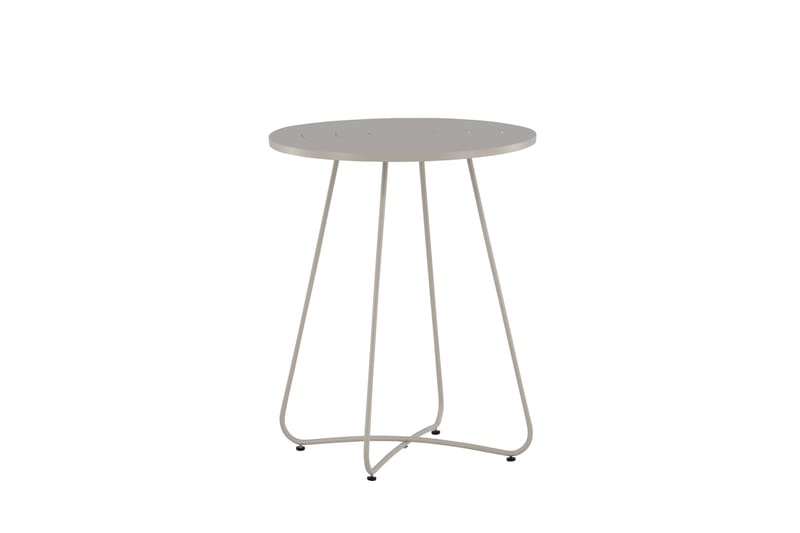 Bacong Cafébord 60 cm Rund Beige - Venture Home - Utemöbler - Utebord & trädgårdsbord - Cafebord