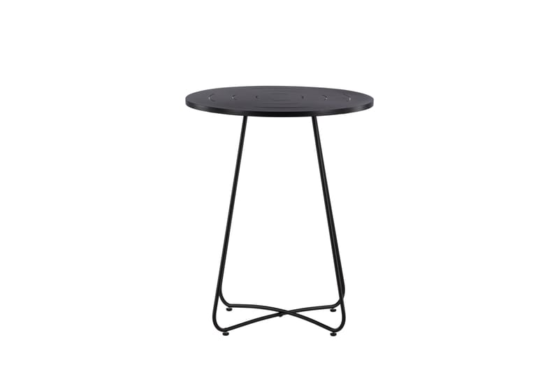 Bacong Cafébord 60 cm Rund - Svart - Utemöbler - Utebord & trädgårdsbord - Cafebord