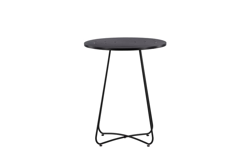 Bacong Cafébord 60 cm Rund - Svart - Utemöbler - Utebord & trädgårdsbord - Cafebord