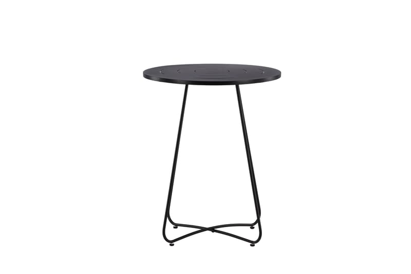 Bacong Cafébord 60 cm Rund - Svart - Utemöbler - Utebord & trädgårdsbord - Cafebord