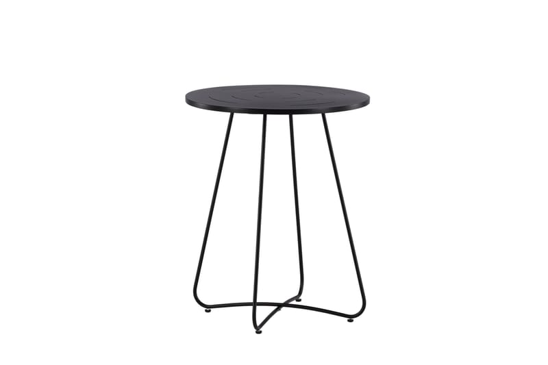 Bacong Cafébord 60 cm Rund - Svart - Utemöbler - Utebord & trädgårdsbord - Cafebord