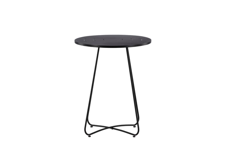 Bacong Cafébord 60 cm Rund - Svart - Utemöbler - Utebord & trädgårdsbord - Cafebord