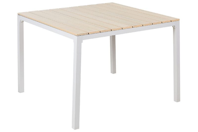 Edmundston Matbord 95x95 cm - Beige/Vit - Utemöbler - Utebord & trädgårdsbord - Matbord utomhus