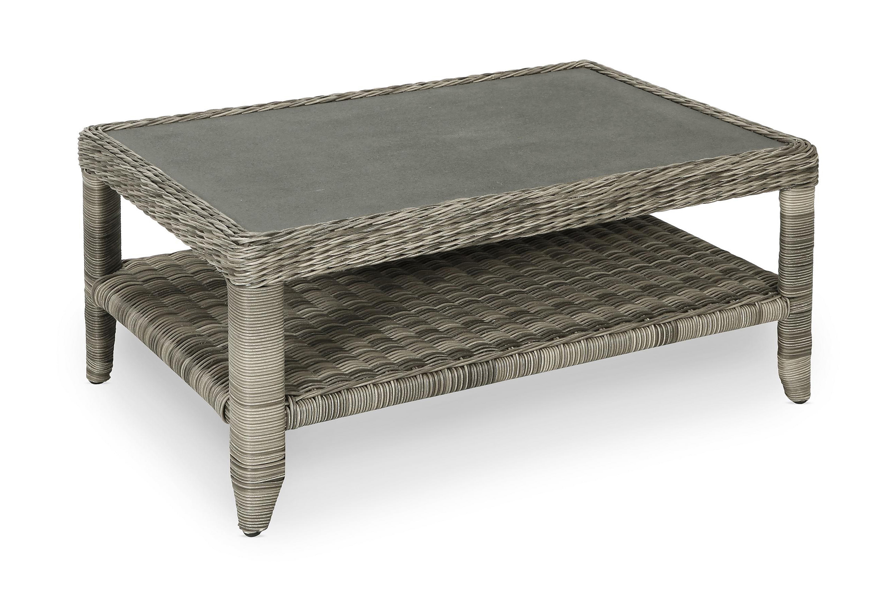 Hillerstorp Dallas Loungebord 128x75 cm - Brun & soffbord utomhus Grå,Beige