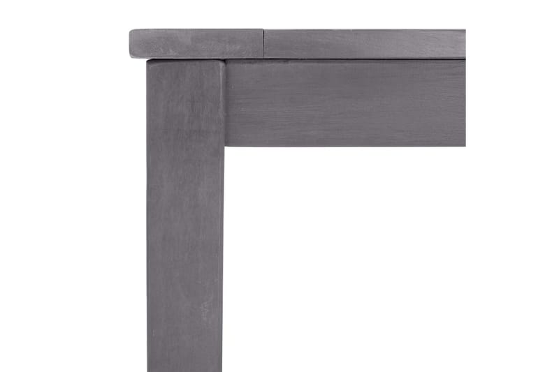 Trädgårdsbord grå 140x80x74 cm massivt akaciaträ - Grå - Matbord utomhus