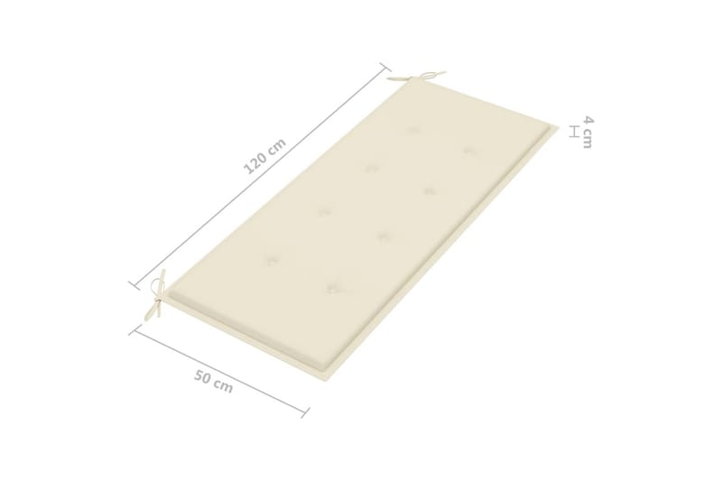 Trädgårdsbänk 3-sits med dyna 150 cm eukalyptusträ grå - Grå - Trädgårdsbänk & utebänk