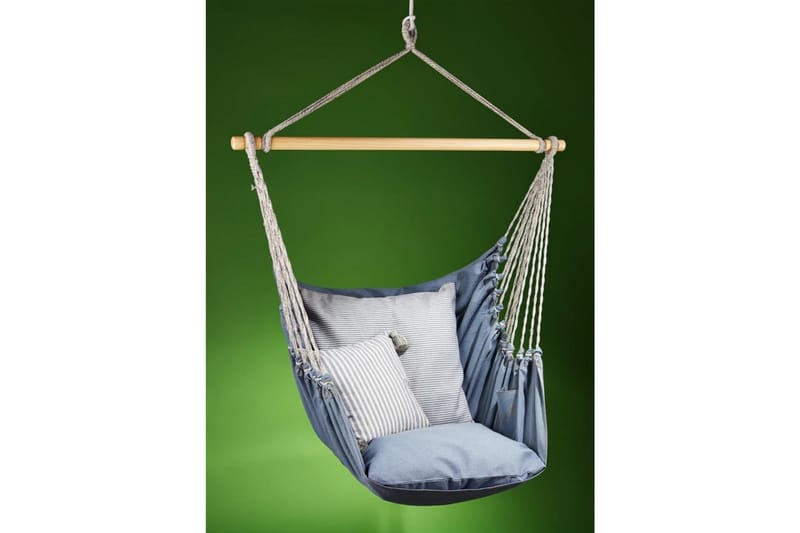 HammockUtestol Denim 130x127cm Tyg: 100% Bomull - Blå - Utemöbler - Utestol & trädgårdsstol - Hängstol utomhus