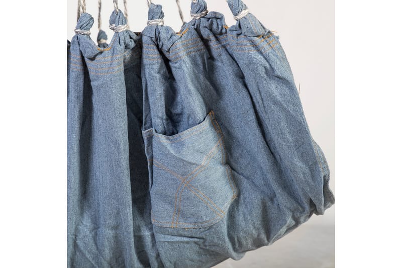 HammockUtestol Denim 130x127cm Tyg: 100% Bomull - Blå - Utemöbler - Utestol & trädgårdsstol - Hängstol utomhus