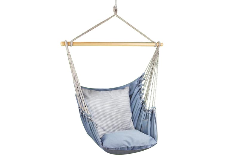 HammockUtestol Denim 130x127cm Tyg: 100% Bomull - Blå - Utemöbler - Utestol & trädgårdsstol - Hängstol utomhus