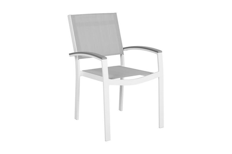 Pereta Trädgårdsstol 4 St 50 cm - Vit - Matstol & karmstol utomhus - Balkongstol