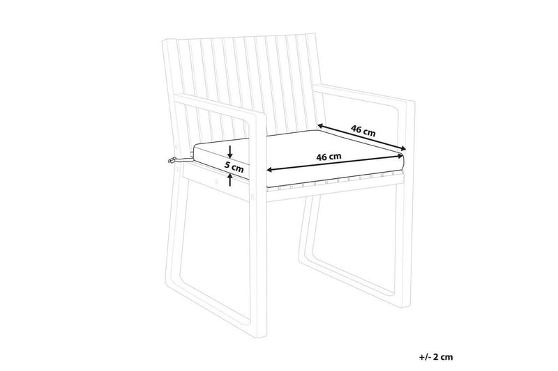 Torared Stol 8-pack med Dyna - Natur/Blå - Matstol & karmstol utomhus