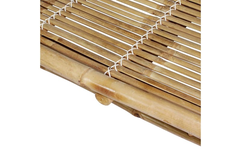 Solsäng med dynor 2 personer bambu - Beige - Solsäng & Solvagnar