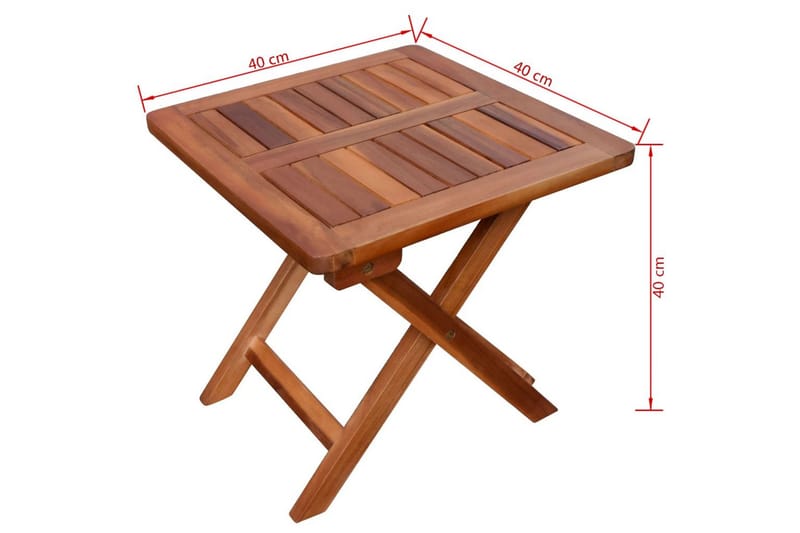 Solsängar 2 st med bord massivt akaciaträ - Brun - Solsäng & Solvagnar