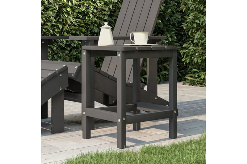 Adirondack bord antracit 38x38x46 cm HDPE - Antracit - Däckstol