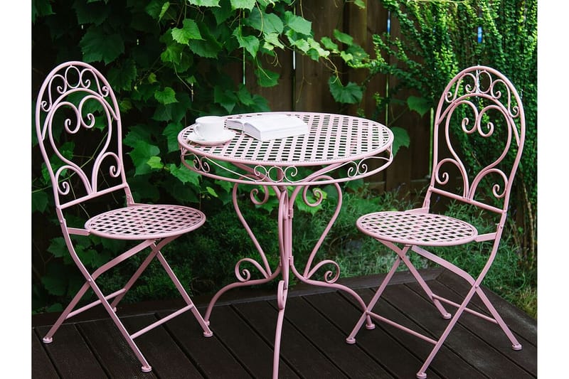 Courville Caféset - Rosa - Utemöbler - Utegrupp - Cafeset