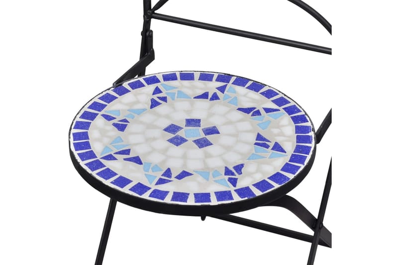 Mosaikbord 3 st keramik blå och vit - Blå - Balkonggrupp & balkongset - Cafeset