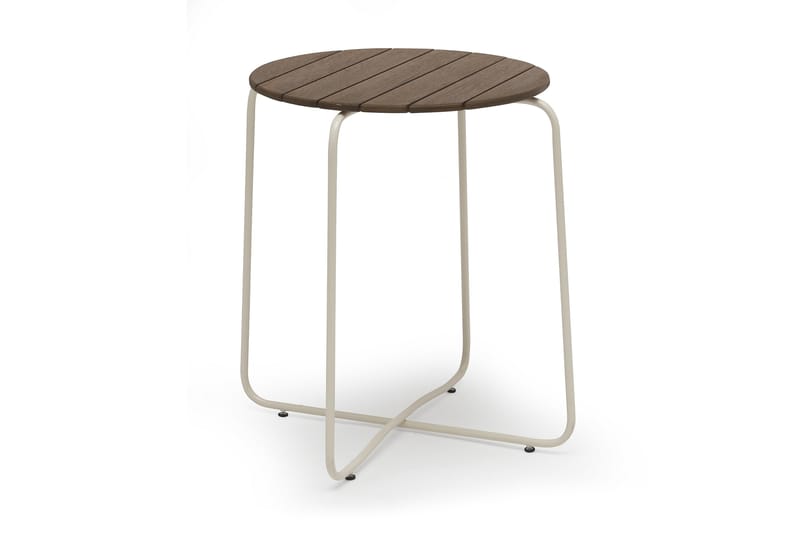 Oas Caféset 67 cm Runt + 2 Stolar Furu/Vit - Hillerstorp - Balkonggrupp & balkongset - Cafeset