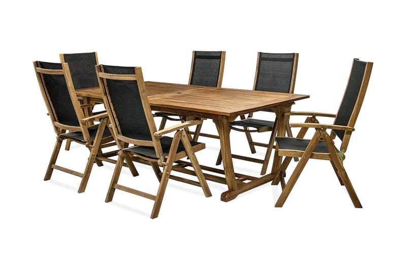Möbelset FRAMTID bord och 6 stolar - Utemöbler barn - Matgrupp utomhus