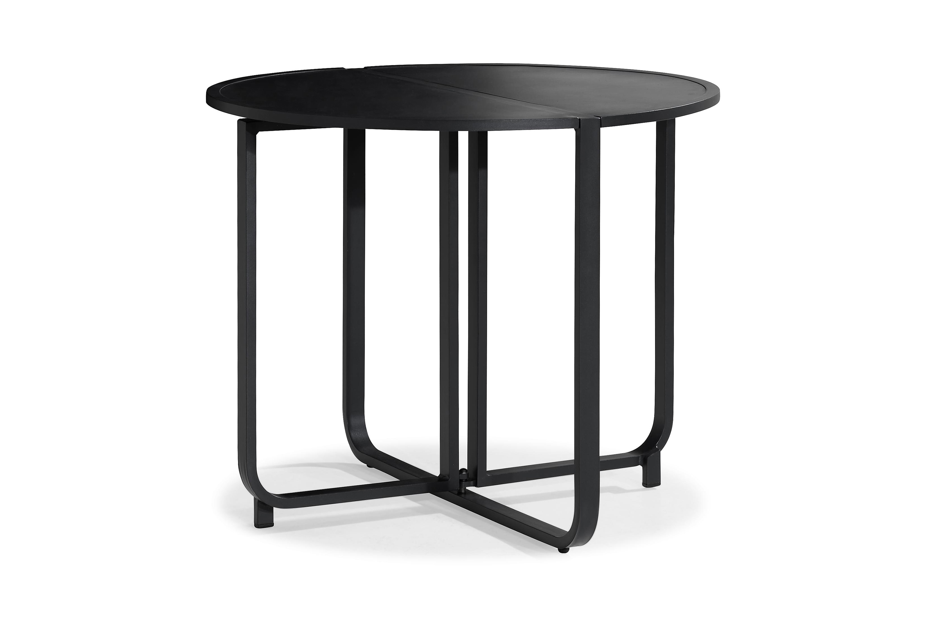 REA/Black Friday Flippy Cafébord 90 cm Runt - Svart Cafebord Metall Comfort Garden